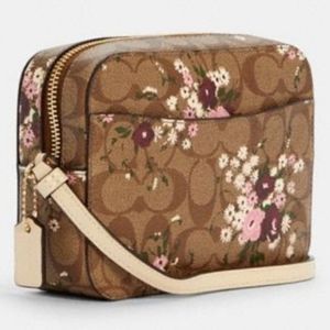 coach floral camera bag